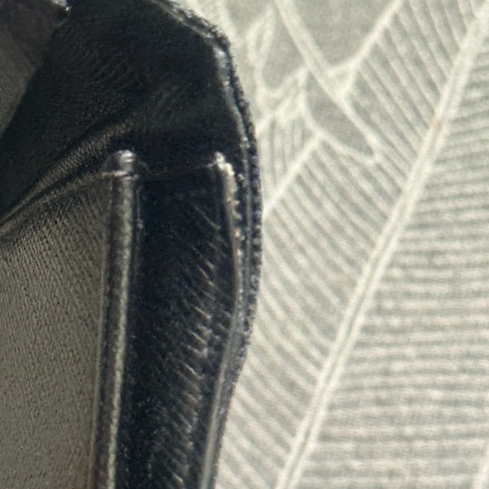 Louis Vuitton Black Textured Long Wallet